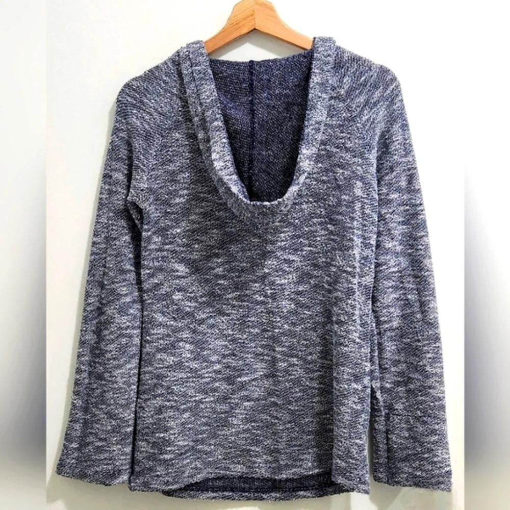 Elan‎ Soft Knit Hoodie Sweater - Navy Heather - Small - Picture 2 of 9